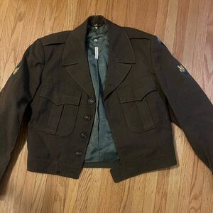 Women’s Dark Brown Military Field Jacket